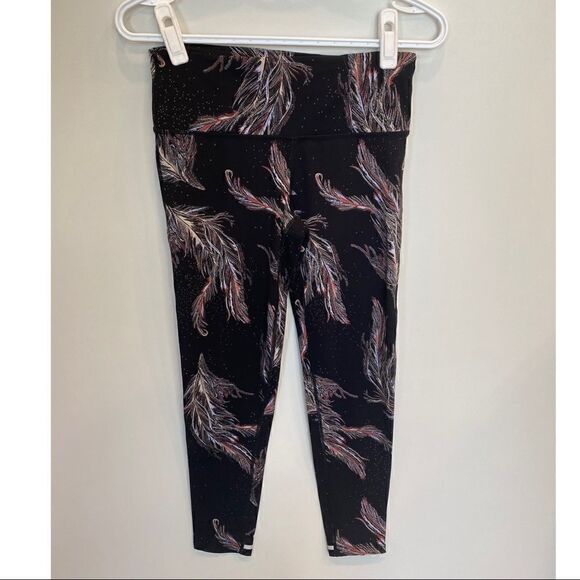 Free People Movement Serene Printed 7/8 Yoga Leggings Black - Picture 2 of 7